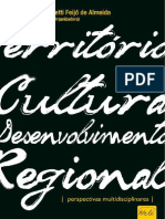 Territórios Cultura e Desenvolvimento Regional 