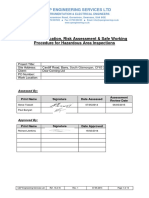 Hazard Identification, Risk Assessment & Safe Working Procedure For Hazardous Area Inspections