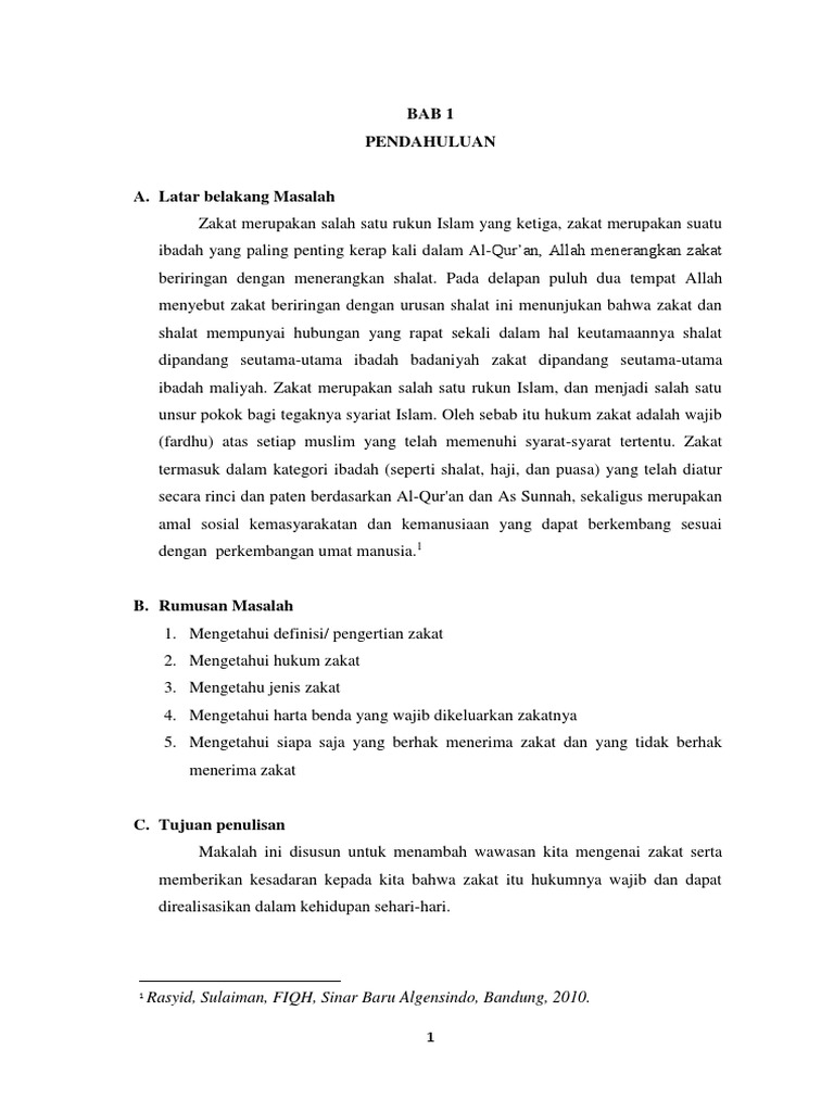 Makalah Macam Macam Zakat