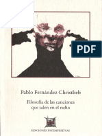 Filosofía de Las Canciones de La Radio PABLO FERNANDEZ CHRISTLIEB 