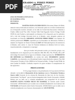 Demanda de Interdicto Martha E. Flores Recio