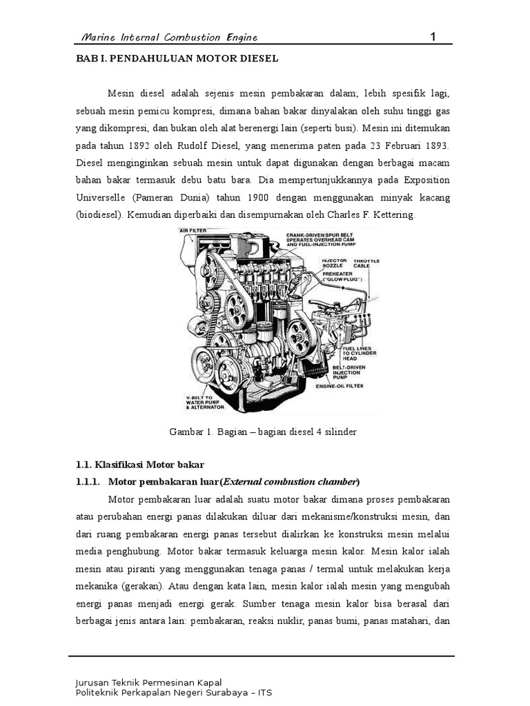 Marine Internal Combustion Engine | PDF