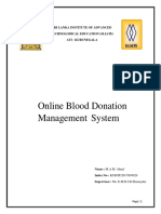 Online Blood Donation Management System