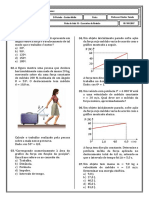 Física - Exercícios de Revisão sobre Força, Trabalho e Energia