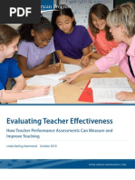 Evaluating Teacher Effectiveness