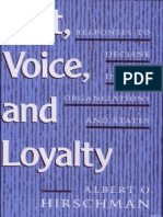 Albert O. Hirschman - Exit, Voice, and Loyalty - Responses To Decline in Firms, Organizations, and States - Harvard University Press (1970) PDF