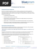 Blue Prism Data Sheet - Professional Services