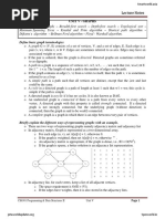 Define Basic Graph Terminologies: Lecture Notes