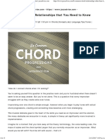 6 Common Chord Relationships in Jazz Improvisation - Jazzadvice PDF