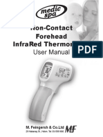 Non-Contact Forehead Infrared Thermometer User Manual: M. Feingersh & Co - LTD
