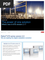 What's New in 670 Series Version 2.1 4CAE000159 Rev