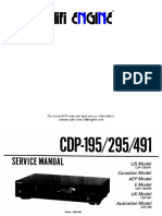 Hfe Sony cdp-195 295 491 Service PDF