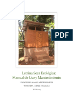 Letrina Seca Manual+Mantenimiento+y+Uso