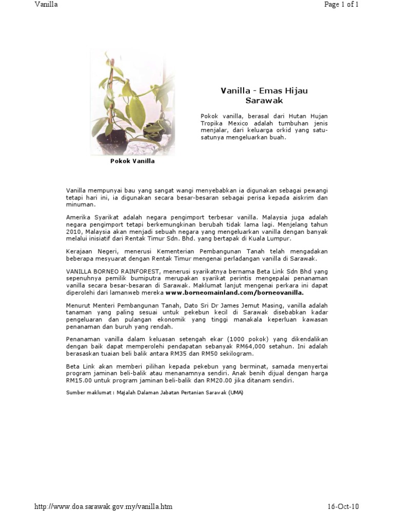 Pokok Vanilla Pdf