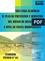 Guia Para Prevencion y Gestion de Riesgos de Desastres Em Cuenca Hidrografica