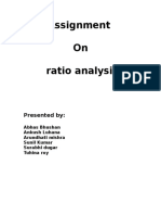 Assignment On Ratio Analysis: Presented by