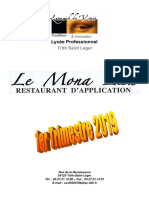 Menus Lycee