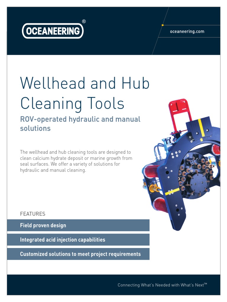 Wellhead and Hub Cleaning Tools: ROV-operated Hydraulic and Manual ...