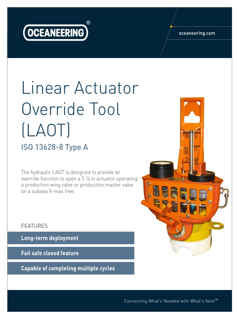 ST&R Linear Actuator Override Tool | PDF