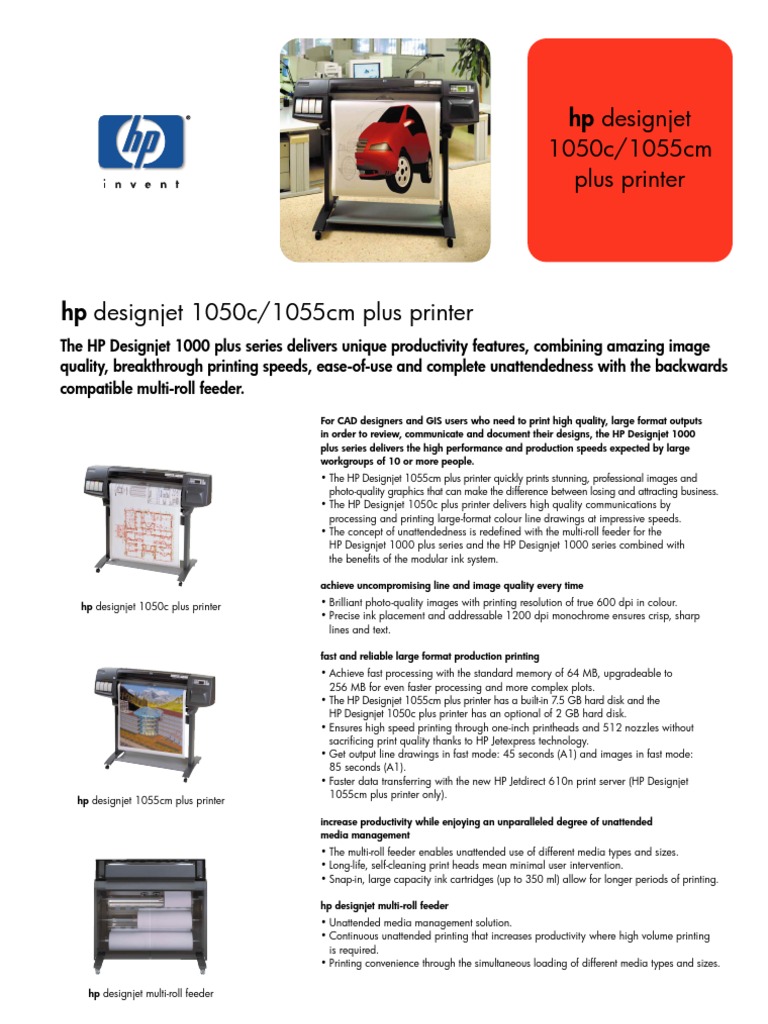 HP Designjet 1050C | PDF | Printer (Computing) | Microsoft Windows