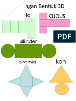 Bentangan Bentuk 3D