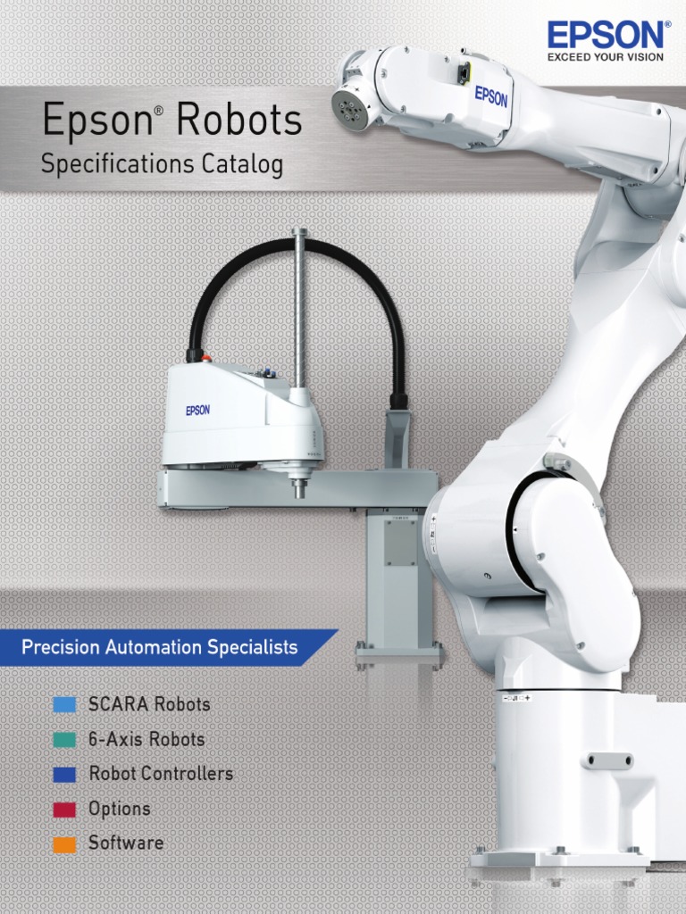Epson Robots Product Specifications Catalog Robot Technology