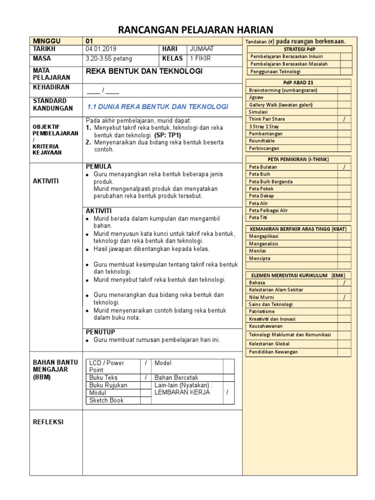 Rph Rbt Tingkatan 1 Pdf