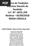 Slides Missa Crioula