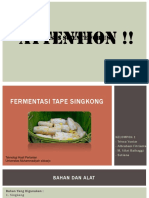 Fermentasi Tape Singkong