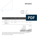 Invoice: Bill To M Invoice # Invoice Date Due Date