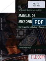 Manual de Microfinanzas PDF