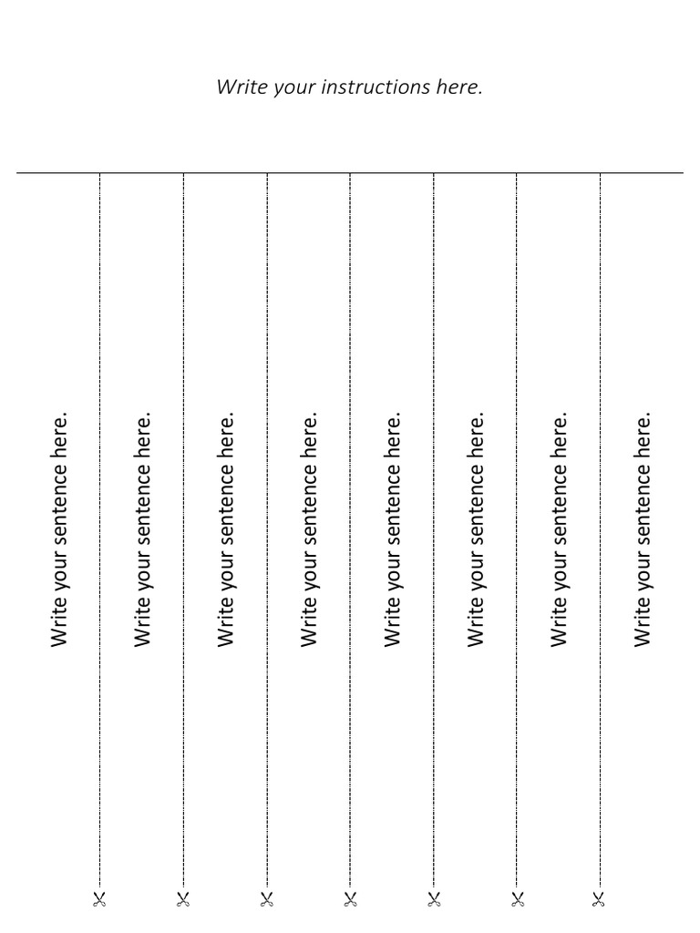 Tearable Sentences | PDF | Language Arts & Discipline