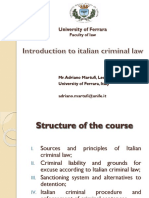 Introduction to Italian Criminal Law 4