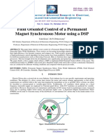 Field Oriented Control of A Permanentmagnet Synchronous Motor Using A DSP