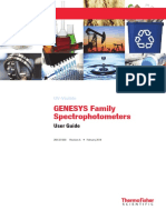 Genesys Family Uv Visible Spectrophotometers User Guide 269 331300