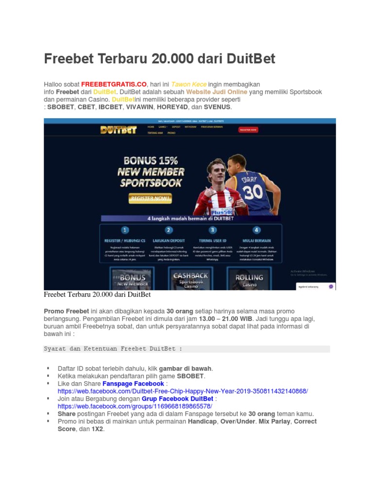 Ilustrasi topik freebet sportsbook terbaru