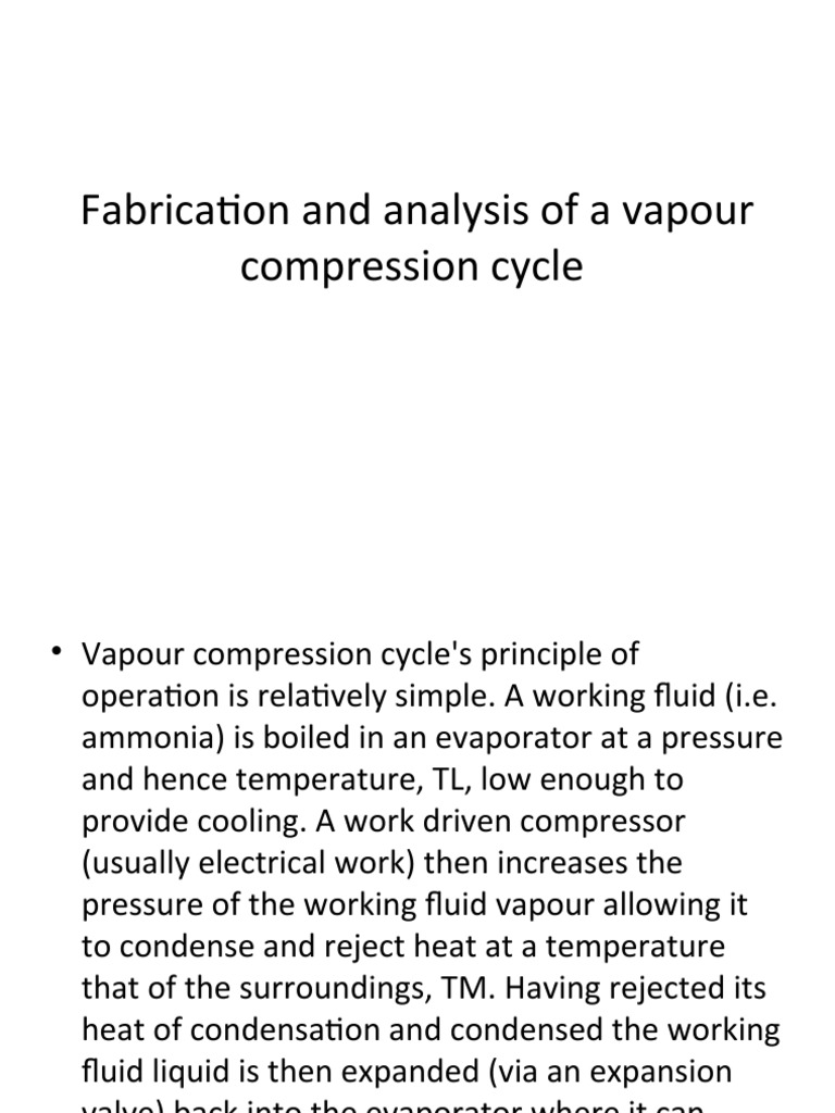 Vapour Compression Cycle Analysis | PDF | Nature | Heat