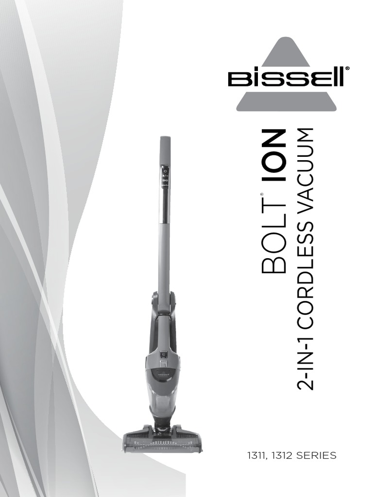 Bissell User Guide Bolt Ion Pet 18v 13129 Vacuum Cleaner