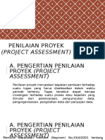 PENILAIAN PROYEK (Project Assessment)