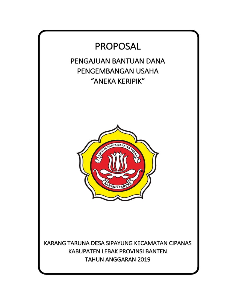 Proposal Keripik Pisang Karang Taruna Desa Sipayung
