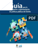 Guía para la Formulación e Implementación de Políticas Públicas del Distrito