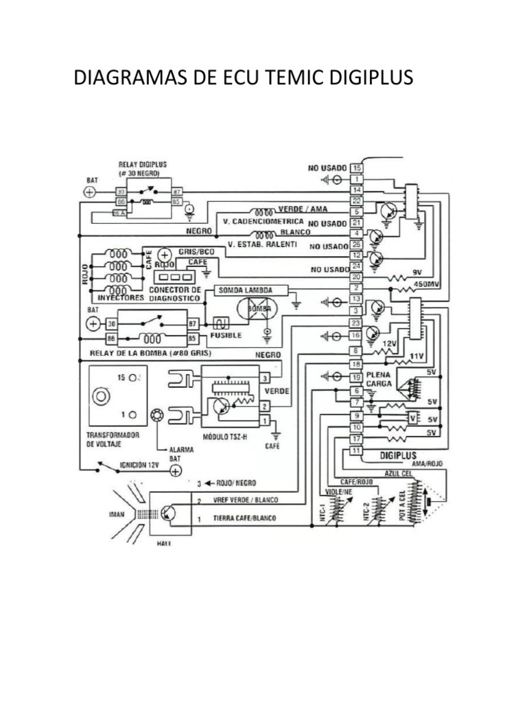 Diagramas de Ecu Temic Digiplus | PDF