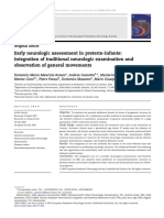 Early Neurologic Assessment in Preterm-Infants: Integration of Traditional Neurologic Examination and Observation of General Movements