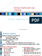 Chapter 2: Boolean Algebra and Logic Functions: CS 3402 - Digital Logic Design