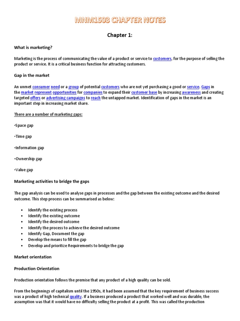Introduction To Marketing Management MNM1503 | PDF | Consumer Behaviour ...