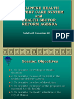 Philippine Health Delivery Care System and Health Sector Reform Agenda