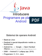 Introducere: Programare Pe Platforma Android