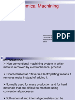 Electrochemical Machining: Prepared by M.Usha Rani Assistant Professor of M.E Srit