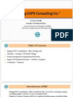 "Beijing EAPS Consulting Inc.": A Case Study
