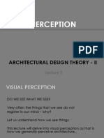Perception in Architecture